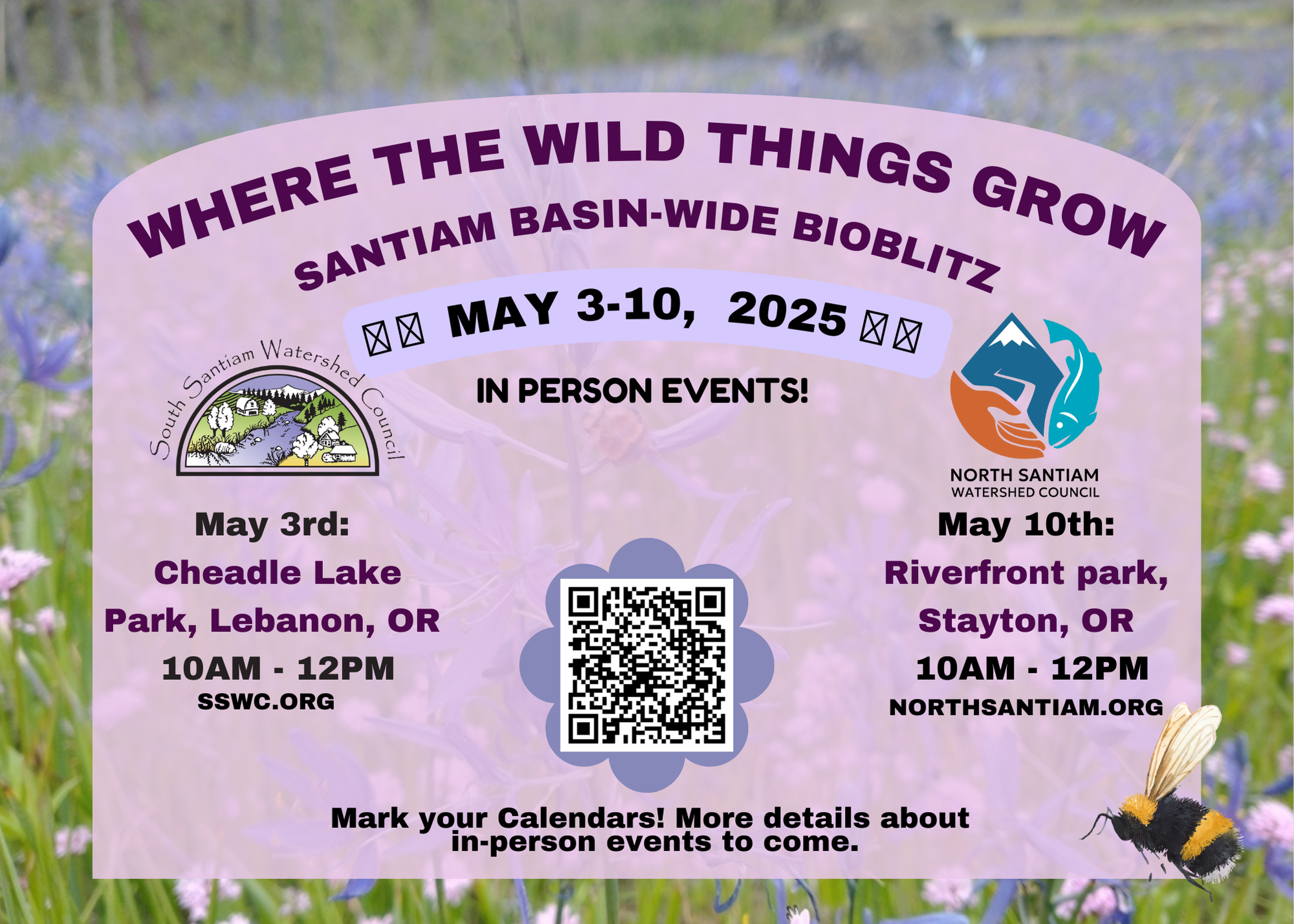 Spring Bioblitz save the date